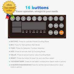 Money Counter with Value Count, UV/MG/IR/MT/DD Counterfeit Bill Detection for US