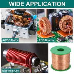 32 AWG Magnet Wire, 32 Gauge 16 oz Enameled Copper Wire, 155C(311F) Copper Color