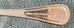 UPDATE INTERNATIONAL REGENCY 18/10 STAINLESS 1 – SOUP SPOON & 1 – TEASPOON