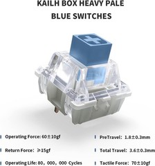 Heavy Dark Yellow Burnt Orange Pale Blue DIY Mechanical Keyboard Switch 3Pins