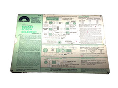 HOLO-KROME® SLIDING CHART, SOCKET SCRFEW SELECTOR, No. 779