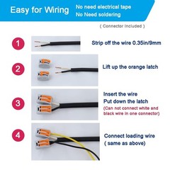 12FT AC Power Cord 2 Prong 16 AWG Polarized Open End Wire 13A 1625W Replace O…