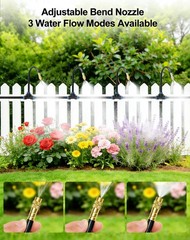 Upgraded 5/16″ Drip Irrigation Kit (100FT), High-Flow Garden Watering System …