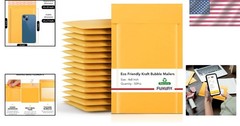 Brand New Kraft Bubble Mailer 4×8 Inches Yellow