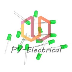 100Pcs LED F5 5MM Green COLOR Green Super Bright LIGHT Bulb Lamp NEW