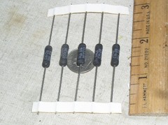 5 NEW VISHAY DALE CW-2B-1000 WIREWOUND AXIAL SILICONE RESISTOR 1K OHM 3W 5% USA