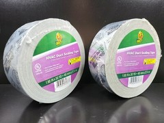 2 Duck HVAC Duct Sealing Tape 1.88 Inch x 30 Yard Rolls Set Silver Shurtape NEW