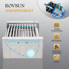 ROVSUN Electric 18/30 Hot Dog 7/11 Roller Grill Cooker Machine Cover Bun Warmer