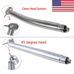 NSK Style Dental LED E-generator 45° Degree/ High Speed No-LED Handpiece 4 Hole