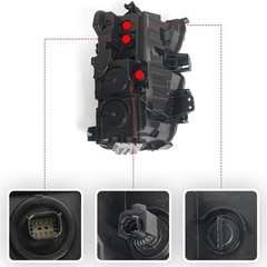 Headlight Assembly Compatible with Chevy Silverado 2500HD 3500HD 2020-2023
