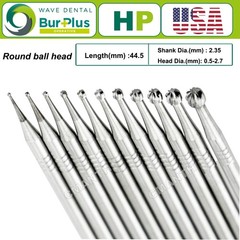 US WAVE HP Dental Burs Straight Low Speed Tungsten Carbide Burs 2.35mm 5Pcs/Pack