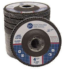 20 Pack 4.5” x 7/8″ Jumbo 40 Grit Zirconia Flap Disc Grinding Wheels T29