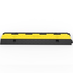 3x 2-Channel Cable Protector Ramp 11000lbs Rubber Traffic Speed Bumps _ SALE OFF