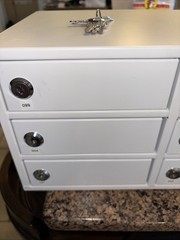 Returned Cellphone Locker Device Charging Station School L 14x9x8 Outlet 6 Slots