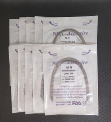 Dental Orthodontic Thermal Activated Niti Wires Round Arch Wires Ovoid Form