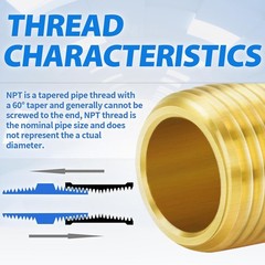 Versatile Brass Hex Nipple 3/4″ NPT Male Thread Adapter – 6 Pack of Durability