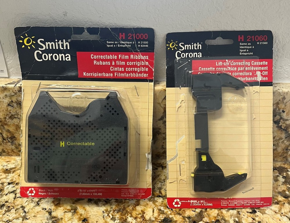 Smith Corona H-Series Ribbon & Correction KIT: H 21000 Correctable Film & H 2106