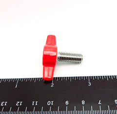 M8 x 1.25mm Thumb Screw T Bolts Red Tee Wing Plastic Clamping Knob 8mm 4-12 Pack
