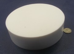 PTFE Virgin White Disc 6.0″ Diameter x 1.50″ Long