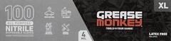 X Large Black Grease Monkey Disposable Nitrile Gloves Pack of 100