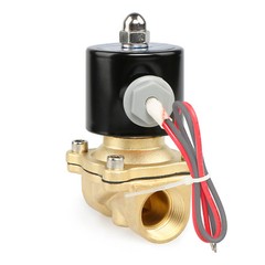 U.S. Solid 3/4″ Brass Electric Solenoid Valve 24V AC Air Water Oil N/C