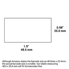Amazon FBA Label (100 Sheets 4400 Labels) 44-up labels 48.5*25.4mm on A4