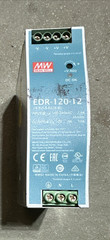 MEAN WELL EDR-120-12 DIN RAIL POWER SUPPLY OUTPUT 24VDC 10A INPUT 100-240VAC