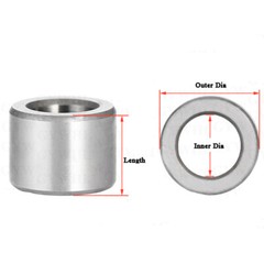 GCR15 Bearing Steel Standoff Spacers 12mm 13mm 14mm 15mm Round Spacer Bushing