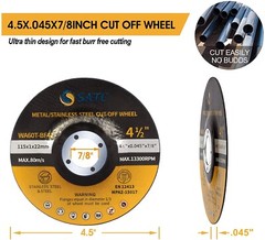 25 Pack 4-1/2″ Cut Off Wheels Depressed Center Angle Grinder Metal Cutting Disc