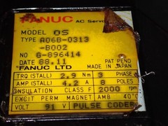 Fanuc AC Servo Motor A06B-0313-B002 – Tested / Working