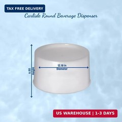 Carlisle FoodService Products Round Beverage Dispenser Base Drink Base, Catering