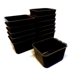 12-Pack – Black Cage Cups hold 1 Pint / 16 fl oz to Hang Feed & Water for Pet