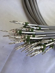 Lot of 5 OEM Harness Leads AMP Sealed JPT to 0.250in Ins FASTON 16-14AWG