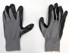 New! 4 Pairs Firm Grip X-Large Touchscreen Compatible Nitrile Coated Work Gloves