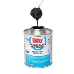 8 Oz. Medium Black ABS Cement Strong Bonding (Not Ship in CA)