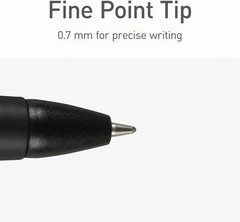 Pentonic BR-T Retractable Ballpoint Pens, 18 Count, Black Ink, 0.7 mm