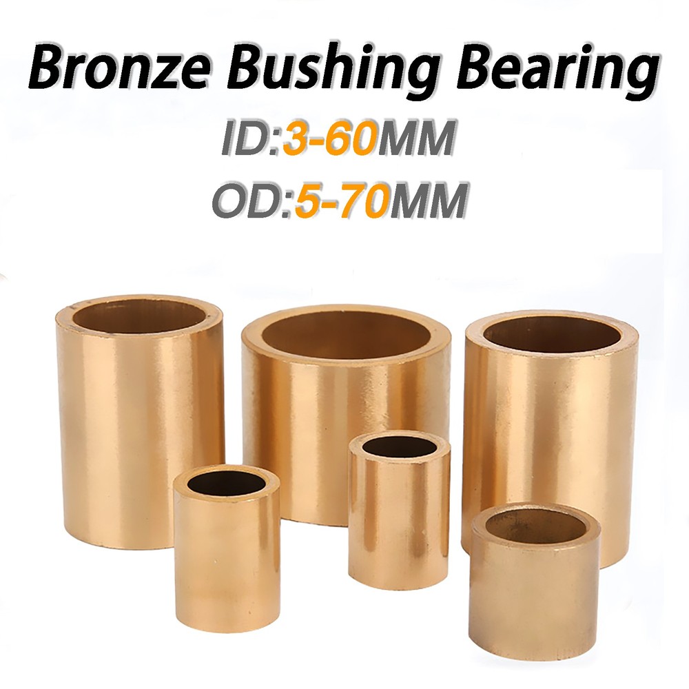 Bronze Bushing Bearing Shaft Sleeve Shim Spacer Oily Sleeveing Bearing -All Size