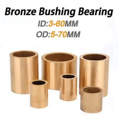 Bronze Bushing Bearing Shaft Sleeve Shim Spacer Oily Sleeveing Bearing -All Size