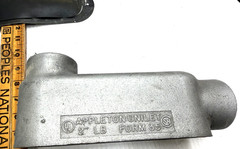 APPLETON 2″ LB Iron Form 35 Conduit Pulling Body W/ Gasket & Cover, Malleable