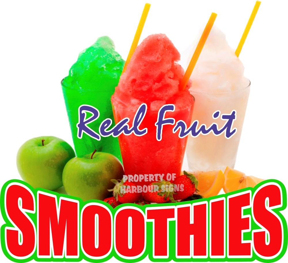 Smoothies Decal 14″ Fresh Fruit Drink Concession Food Truck Vinyl Sticker