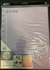 Lot of 4 The Happy Planner Big Refill Pages 40 Sheets 4 Colors per Pack