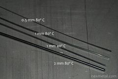5 Feet Nitinol Shape Memory Pre-Trained Wire (1.0Mm 40 C (18Ga 104 F))