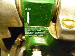 SOUTH BEND 10L BRONZE BEARING UNDER MOUNT HEAVY 10 LAMINATED BRASS LATHE SHIMS