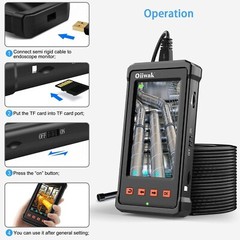 Industrial Endoscope Borescope Camera for Pipe Sewer Drain Plumbing Inspect 50FT