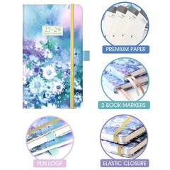 2027-2029 Pocket Planner Monthly Calendar with Notes Pages and Pen Holder