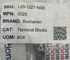 PACK OF 100 BUCHANAN 0525 MEDIUM DUTY CONTACT SECTION TERMINAL BLOCKS 🎯