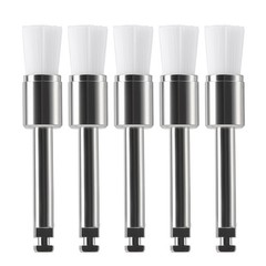 100pcs/kit Dental White & Colorful Prophy Polishing Brush Nylon Flat Latch Type