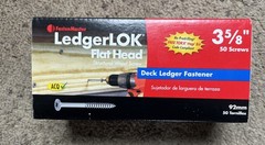 FastenMaster LedgerLOK Flat Head Structural Ledger Board Screws 3-5/8 inch(50pcs