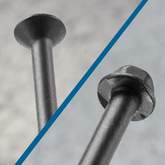Tapcon 1/4 x 2-1/4 Inch Black Hex Head Concrete Anchors,75 PCS, Corrosion