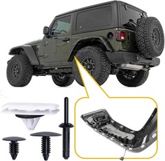 60pcs Fender Flare Hardware Kits for Wrangler JL 2018-2024 Gladiator 2020-2023 J